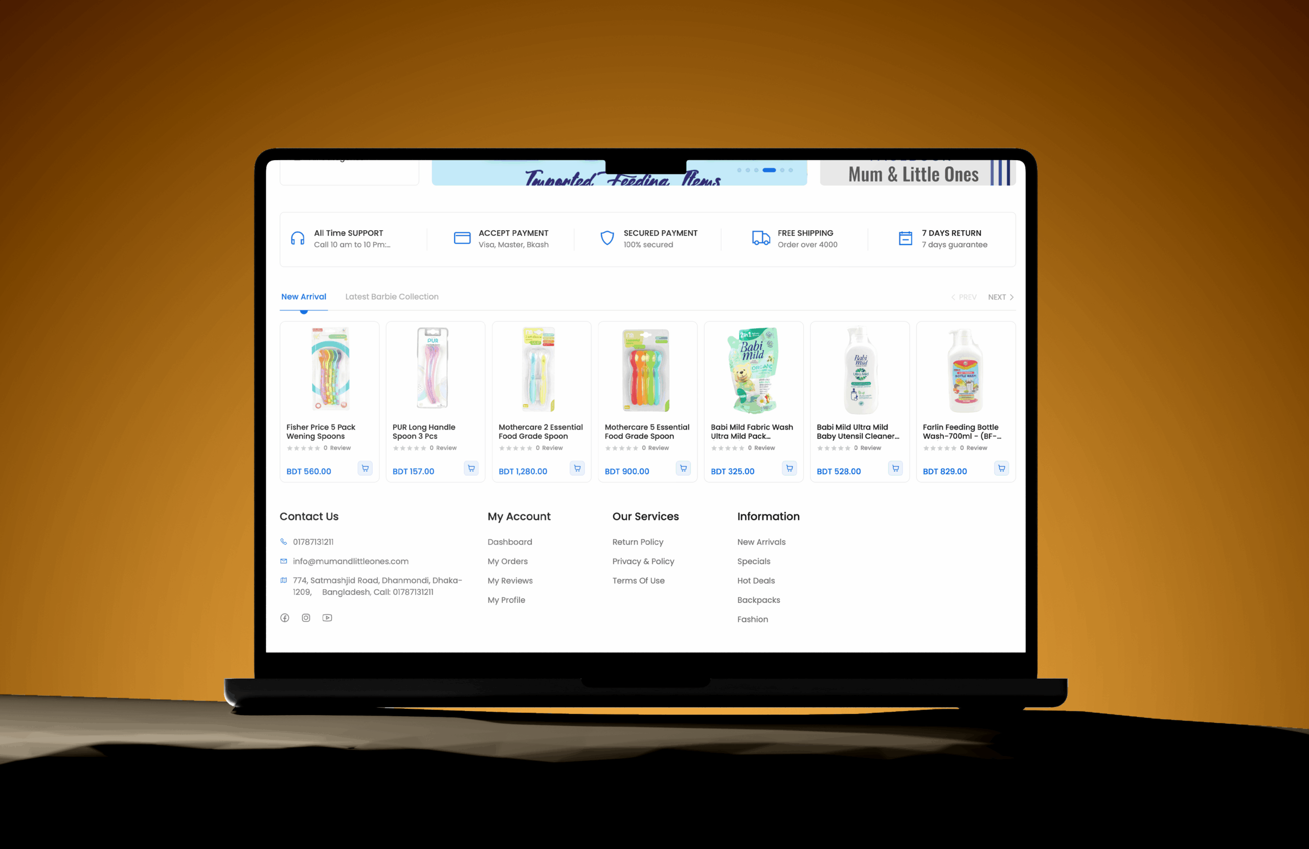 eCommerce Website for Bangladeshi Brand